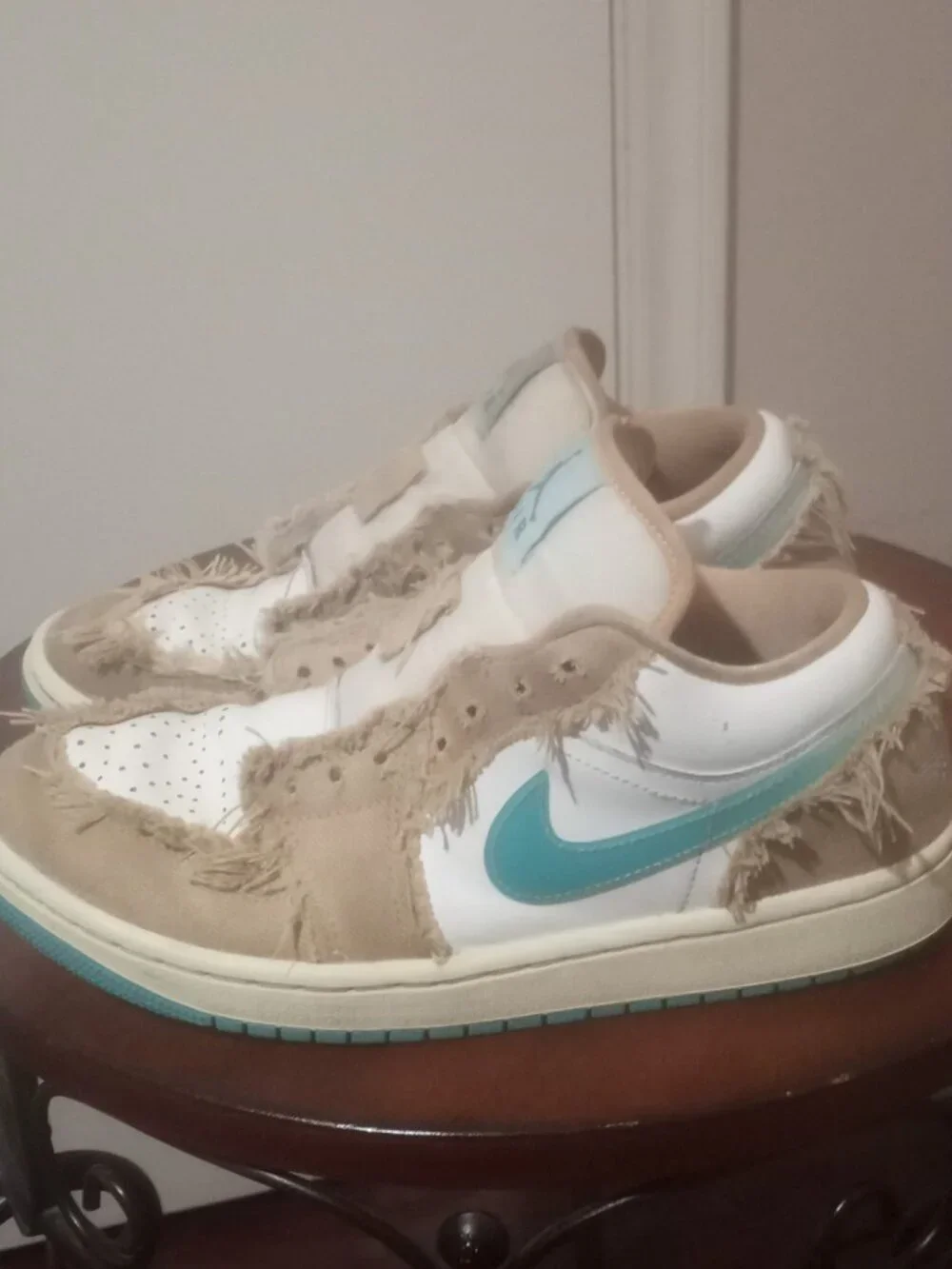 Women's Nike Air Jordan 1 Low SE Shoes Sesame Dusty Cactus HF4983-252 Size 7.5
